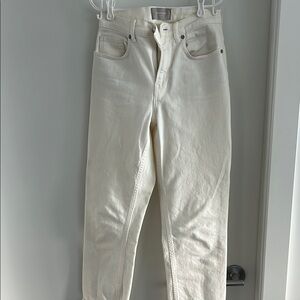 Everlane Women's Straight Leg Jeans - Cream